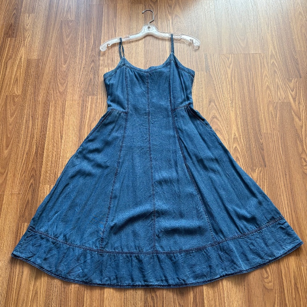 Banana Republic, Blue Denim-look A-line dress